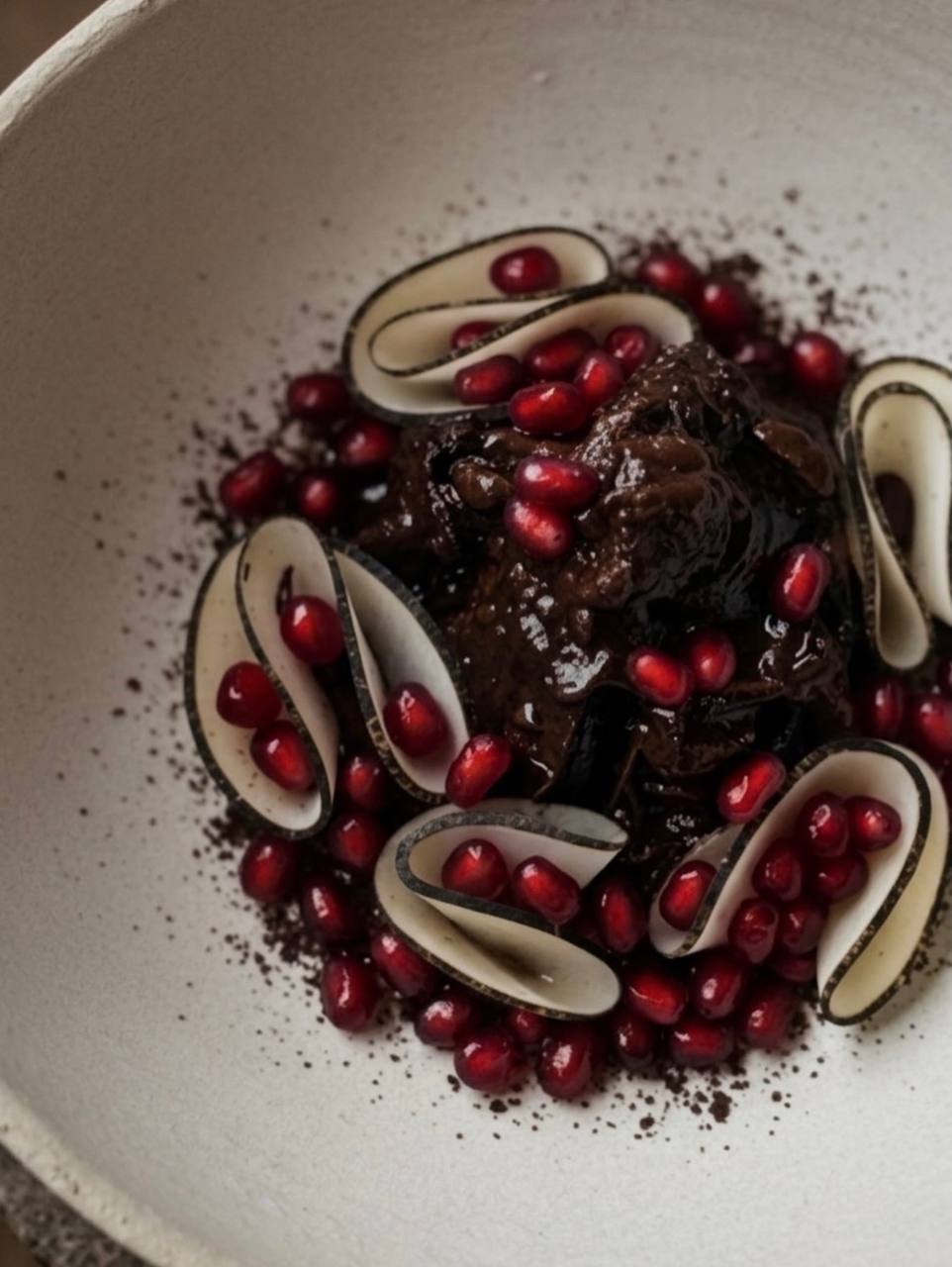 Tasting dinner dish