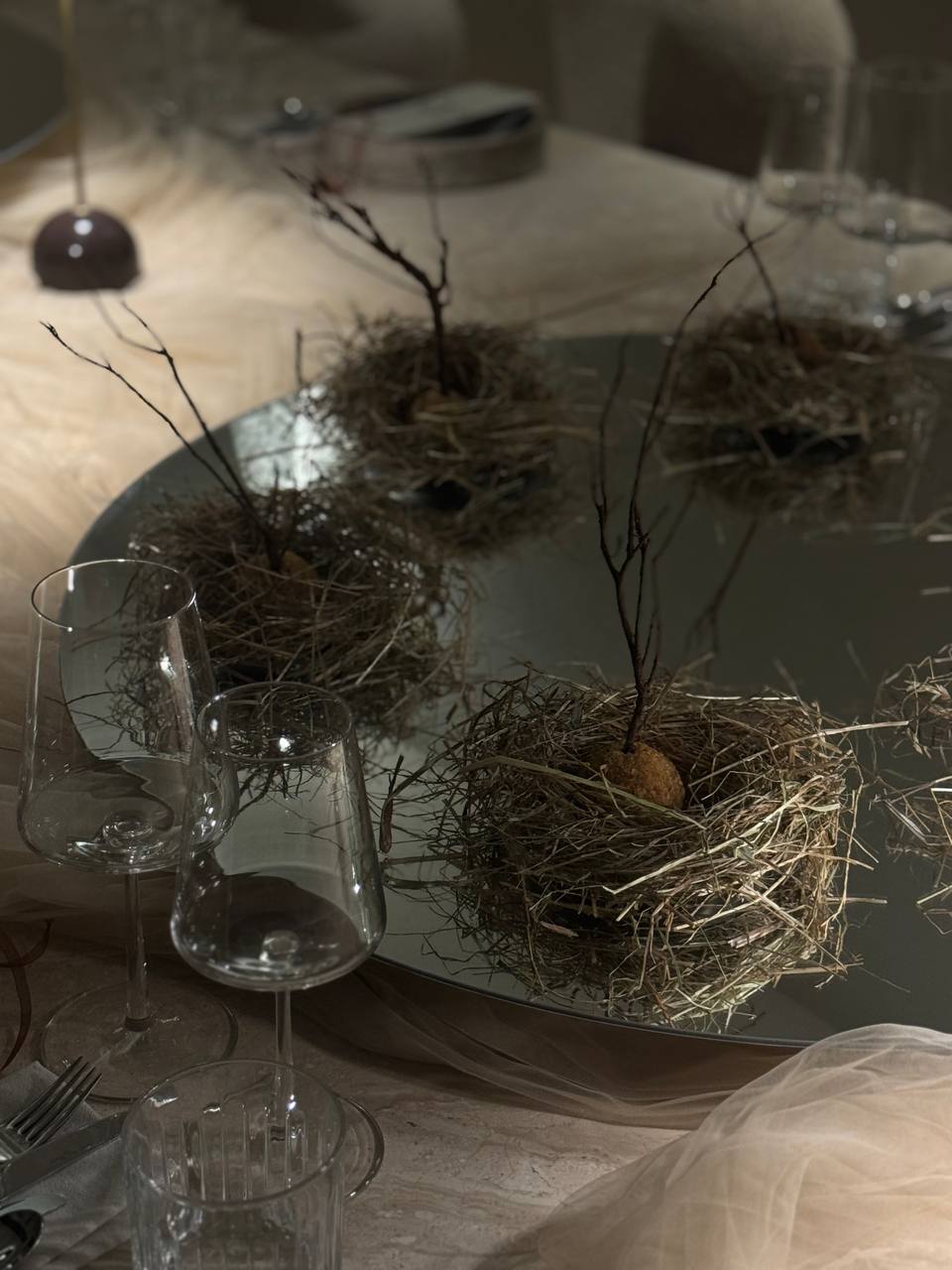 Tasting dinner table